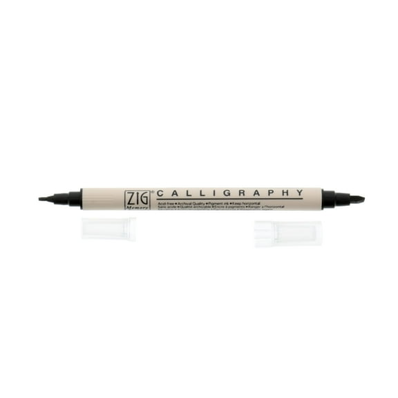 Kuretake Zig Memory System Calligraphy Marker, Pure Black