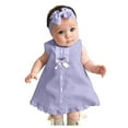 thumbnail image 2 of Loyisvidion Baby Girls Dress Newborn Baby Girl Sleeveless Casual Maxi Bow Dress+Headband Set Outfit Purple 6-12 Months, 2 of 9