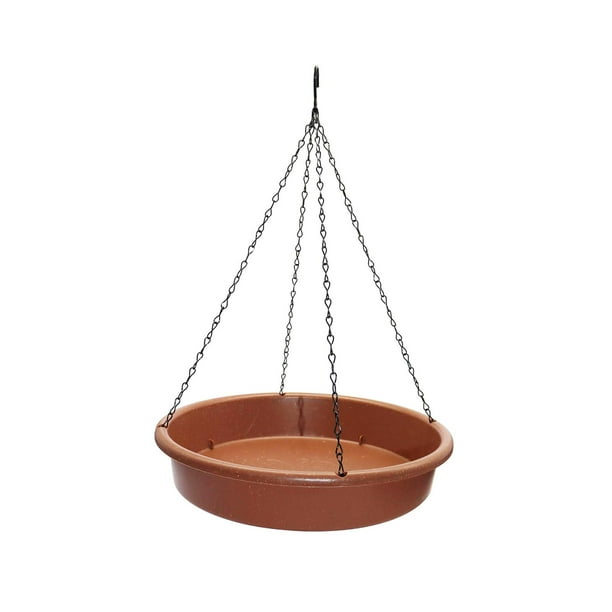 Baño de pájaros para colgar en el jardín, comedero de agua para baño de pájaros colgante, baño de pájaros al aire libre para loros, baños de pájaros Salvador Dali Comedero para pájaros