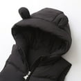 thumbnail image 4 of AUNVITO Toddler Boys & Girls 1-6Y Quilted Puffer Vest with Ears Hood Matte Finish Warm Lightweight Spandex Casual Winter Coat, 4 of 8
