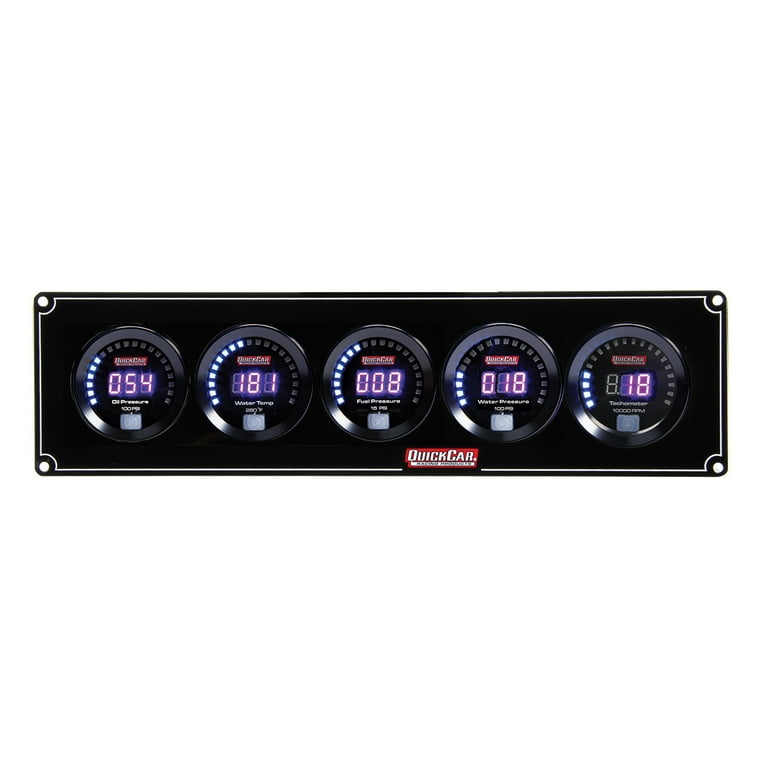 QuickCar Gauge Panel OP/WT/FP w/Tach QuickCar Gauge Panel OP/WT/FP w/Tach