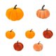 thumbnail image 2 of Calabazas artificiales Macarena decorativas pequeñas de espuma para Halloween y otoño Estilo G, 2 of 8