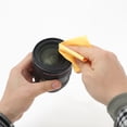 thumbnail image 4 of Unique Bargains 10 Pcs Reusable Glasses Cleaning Cloth for Glasses 5.51"x5.51" Yellow, 4 of 5
