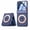 Blue(HD Clear Film), variant on ELEHOLD Shockproof Rugged Ring Stand Hinge Protection Frosted Magnetic Case Built-in Screen Protector For Motorola Razr 2026/2025/2024,Purple(Privacy Film)