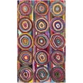 thumbnail image 1 of Safavieh Nantucket Collection NAN143A Handmade Abstract Geometric Abstract Art Pink and Multi Cotton Runner (2'3" x 14'), 1 of 3
