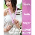 thumbnail image 3 of Teacher Scrunchie Lanyards for ID Badges Keys Cute Neck Stretchy Lanyards Retractable Keychain Holder for Women Ladies, 3 of 14