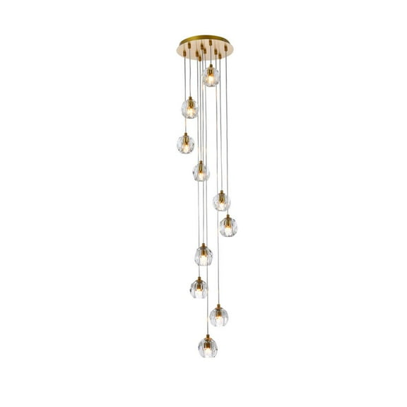Eren 10 lights Gold pendant