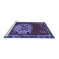 thumbnail image 2 of Ahgly Company Machine Washable Indoor Round Persian Blue Traditional Area Rugs, 3' Round, 2 of 4