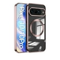 thumbnail image 2 of ELEHOLD Magnetic Case for Google Pixel 10 /10 Pro, Clear Shockproof Phone Case, Slim Transparent TPU Cover,Rosegold, 2 of 5