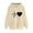 Khaki, variant on ZVNAΖH Womens Hooded Sweatshirt, Valentine's Day Love Heart Graphic Pullover Sweatshirts with Drawstring Pockets, Gifts for Women, On Sizes S-2XL