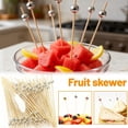thumbnail image 4 of Natural Wood Fruit Picks with Decorative Spherical Beads for Parties and Celebrations, 4 of 9