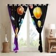 thumbnail image 4 of Universe Room Decor Curtains Outer Space 30%-50% Blackout Curtains Galaxy Starry Sky Planet The Earth Print Window Curtains, Solar System Bedroom Curtains for Teens ,2 Panels 38"Wx54"L, 4 of 5