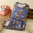 thumbnail image 4 of Youmylove Kids Girls Boys Long Sleeve Top And Pants Sleepwear Clothes Cotton Pajama Set Nightwear, 4 of 9