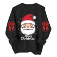 thumbnail image 2 of Christmas Sweatshirts for Womens Long Sleeve Crew Neck Christmas Print Sweatshirt Holiday Long Sleeve Pullover Tops, 2 of 6