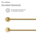 thumbnail image 4 of Claire 3-Bar Electric Towel Warmer in Brushed Gold, 4 of 10