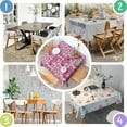 thumbnail image 4 of Pink Breast Cancer and Love Square Tablecloth,Waterproof Square Table Cover,Wipeable Spillproof Washable Table Cover for Home Kitchen Party Decor 42"X42"(107x107cm), 4 of 6