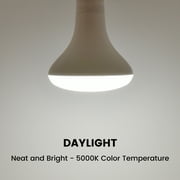 Great Value BR30 LED Floodlight Bulbs, 7.5W (65W Equivalent), Daylight 5000K, E26 Medium Base, Dimmable, 16 Pack