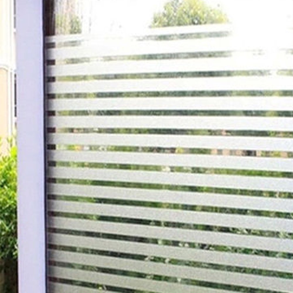 FOCUSSEXY No Adhesive UV Anti Privacy Window Film White Frosted