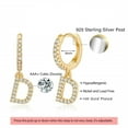 thumbnail image 2 of IEFSHINY Initial Earrings for Women Hypoallergenic Huggie Hoop Earrings Jewelry Gifts for Women, 2 of 6