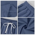 thumbnail image 6 of Men's Waffle Knit Casual Shorts Drawstring Elastic Waist Shorts with Side Pockets, 3XL, 6 of 9