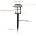 thumbnail image 2 of Youkk 6PCS Ground Lamp Solar Power Square Garden Lamp Outdoor LED Night Light for Path Walkway, Colorful Light, 2 of 9