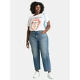 thumbnail image 2 of Terra & Sky Women's Plus High Rise Barrel Jeans, 28" Inseam, Sizes 16W-24W, 2 of 5