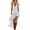#0235-White, variant on Women's Maxi Dresses Halter Neck V Neck Dresses Beach Resort Style Lightweight Breathable Asymmetrical Hem Loose Fit Dresses
