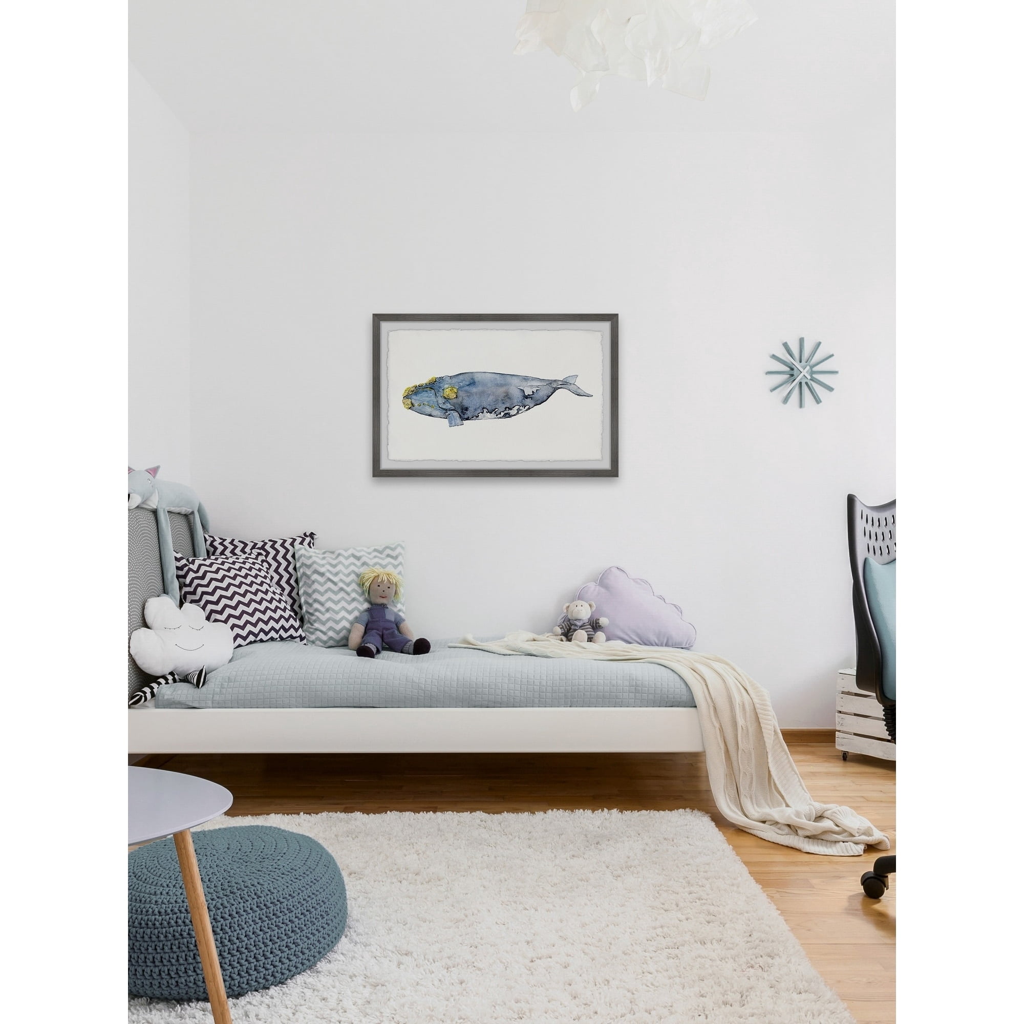 Marmont Hill Mossed Whale by Rachel Byler Framed Wall Art