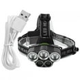 thumbnail image 1 of USB Charging T6 Headlamp Waterproof Head Light Lamp Torches Flashlight for Outdoor, 1 of 6
