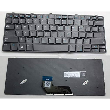 New US Black Keyboard (with Frame) Replacement for Dell Latitude 13 3380 Latitude 3180 3189 P/N:343NN 0343NN PK131WW1A00
