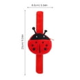 thumbnail image 2 of 1Pack Slap Bracelets For Kids Ladybug Motif Perfect For Wearing To Parties And Seasonal Festivities, 2 of 8