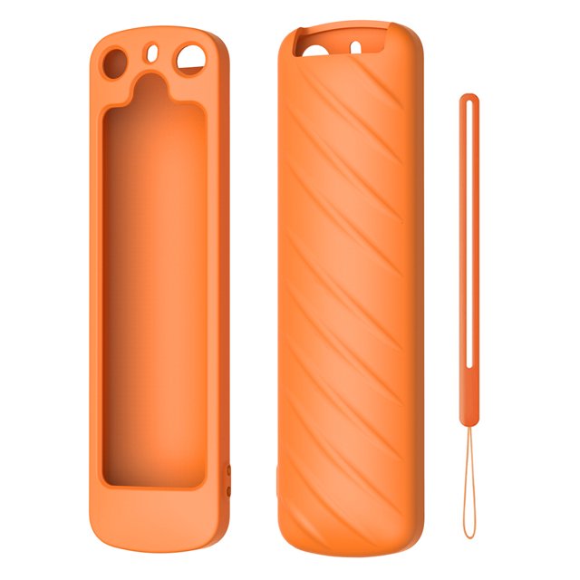 Funda de silicona WDOplteas Para mando a distancia Amazon Alexa Voice Remote Pro naranja