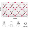 thumbnail image 3 of Pioneer Flower Floral Print Pattern Bathroom Rugs Mat, Non Slip Microfiber Bathroom Rug with Rubber Backing, Soft Mats for Bathroom Floor Tub Shower, 17"x30", 3 of 5