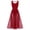 Wine Red, variant on IDOPIP Women Lyrical Modern Contemporary Dance Costume Leotard V-Neck Backless Split Tulle Skirt Flowy Overlay Dress M White