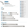 thumbnail image 7 of Amerock Bellamy 12-5/8 inch (320mm) Center-to-Center Polished Nickel Cabinet Pull, 7 of 7