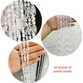 thumbnail image 4 of split Beaded Curtain Doorways Acrylic Hanging Door Beads String Curtains Tassel Room Divider Screen Decor for Doorway Window Living Room Wedding (1, Clear, 39 inch x 78.7 inch), ES041, 4 of 7