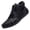 Black, variant on Men's Running Shoes Comfortable Hight Toe Casual Sport Shoes Wate𝗋proof S𝗅ip On B𝗈𝗈𝑡𝑠 with Elastic La𝖼e Up, Lightweight Soft Sole Sneakers for Outdoor Walking and Driving
