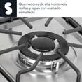 thumbnail image 4 of SIGNA Parrilla De Gas 5 Quemadores De Acero Inoxidable Estufa Compatible Con Gas LP Empotrable o De Sobreponer Encendido Electronico Parrilla Electrica De Estructura Metalica, 4 of 9