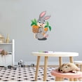 thumbnail image 3 of Cartoon Characters Bunny Rabbits Bunny Carrots Basket Be Kind Garden Farm Chicken Cow Horse Farmer Ranch Egg Fox Hen House Pig Sheep Decorating Ideas Wall Decal Sticker - Size: 7 In X 10 In, 3 of 5