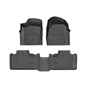 WeatherTech FloorLiner HP Custom Fit Floor Mats compatible with Durango, Grand Cherokee - 1st & 2nd Row, Black