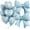 Baby Blue - 18 in, variant on Cream Heart Balloons, BOBO Balloons, 10Pcs 18 Inch Heart Shaped Balloon and 20 Inch Helium Clear Bubble Balloon with Pink Bow Ribbons for Birthday Valentines Day Wedding Baby Shower Party Decor