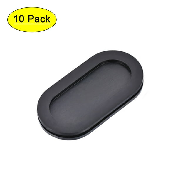 Unique Bargains Wire Protector Oil Resistant Armature Oval Rubber Grommets 25x55mm Mounting Dia, 10Pcs