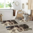 4 Piece Bath Mat Set Soft NonSlip Bathroom Rugs, Thick Water