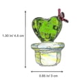 thumbnail image 2 of 1pc Glass Ornament Desktop Craft Adornment Creative Cactus Adornment For Home, 2 of 3
