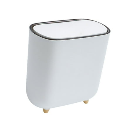 LOVIVER Rubbish Bin, Rubbish Bin, ing Rubbish Bin, Narrow Rubbish Bin, Rubbish Basket for Office, Kitchen, Household, Living Room with Lid