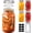 24oz regular mouth 6PCS, variant on Wide Mouth Mason Jars 32 oz with Lids 4 Pcs, Quart Mason Jars with Seal Band, Large Glass Jar, Big Canning Containers for Pickles, Jams, Sauces, Salsa, Sourdough, Juice, Suntea, Food Storage
