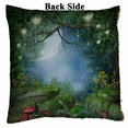 thumbnail image 2 of PKQWTM Enchanted forest with mushrooms and fairy lanterns Reversible Mermaid Cushion Cover Home Decor Sequin Pillow Case Size 18x18 inches, 2 of 2
