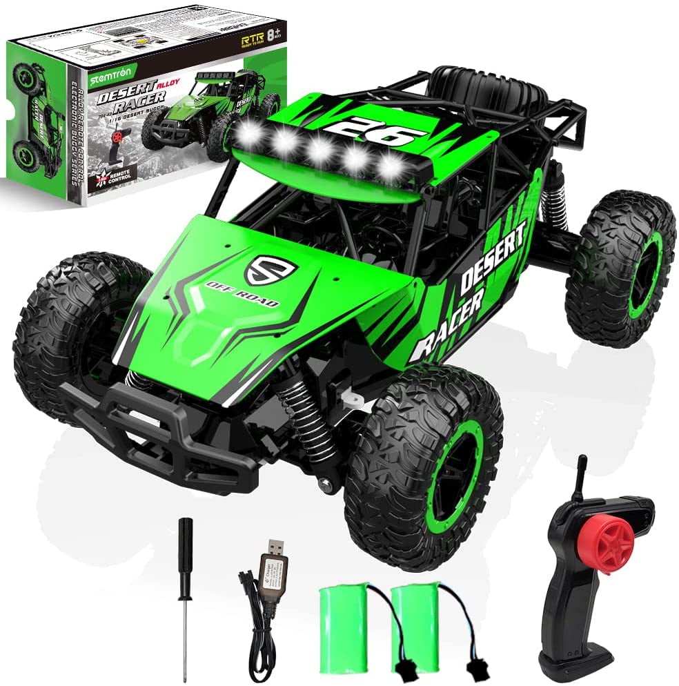 Remote Control Truck, STEMTRON 1/16 Scale Off-Road Terrain RC Car Radio  Control Monster Truck 10MPH Monster Truck High Speed All Terrain RC Vehicle  for Kids or Adults, Boys or Girls - Walmart.com