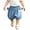 Blue, variant on Twczz Baby Boys Harem Shorts- Soft Cotton Elastic Waist Cute Baggy Play Shorts Blue Size 6-24 Months