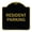 Black & Gold, variant on SignMission A-DES-GW-1818-23356 18 x 18 in. Designer Series Sign - Parking Sign Resident Parking, Green & White